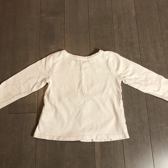 GAP baby white Paris long sleeved white tee - Picture 6 of 8